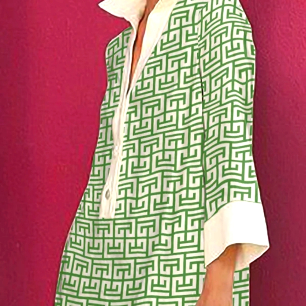 3 quarter sleeve A-line Summer dress